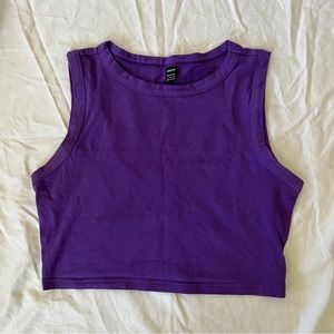 Shein Purple Cropped Tank Top
